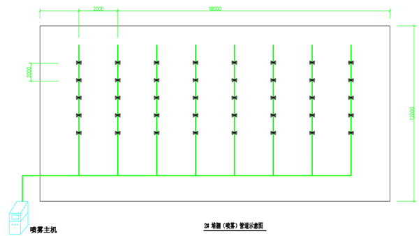 2#棚管线布置图