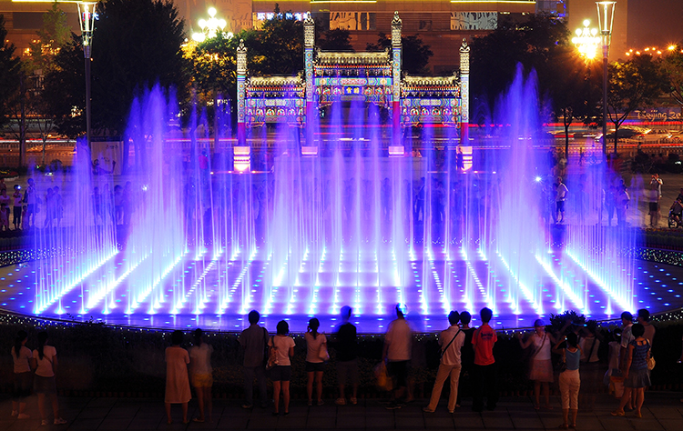 广场音乐喷泉