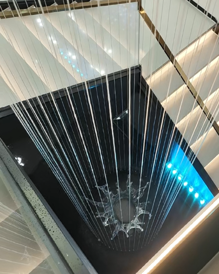 西安 建大意诚科创中心 拉线水帘项目