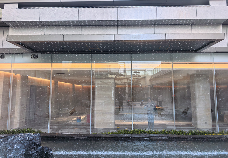 渭南 合阳玫瑰园小区 重力水帘