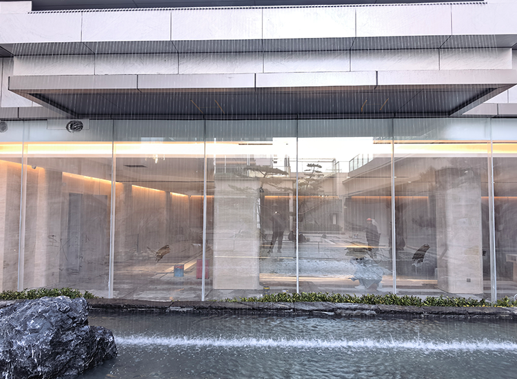 渭南 合阳玫瑰园小区 重力水帘