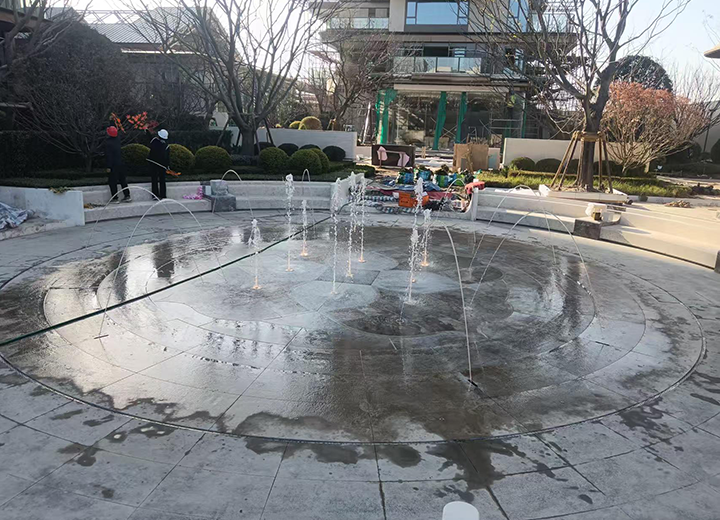 保利云谷合著售楼部喷泉水景项目